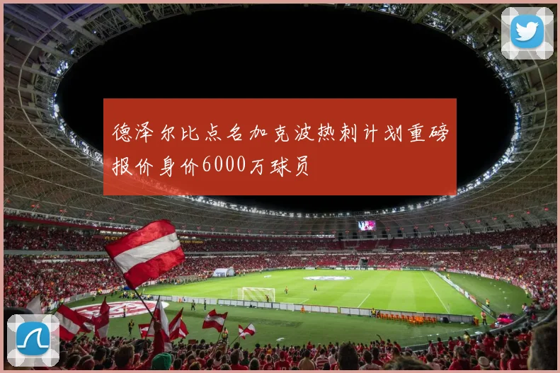 德泽尔比点名加克波热刺计划重磅报价身价6000万球员