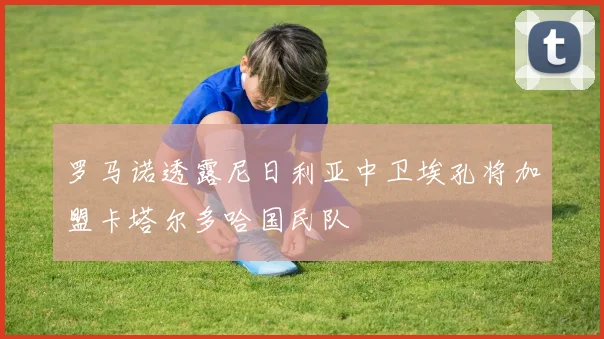 罗马诺透露尼日利亚中卫埃孔将加盟卡塔尔多哈国民队